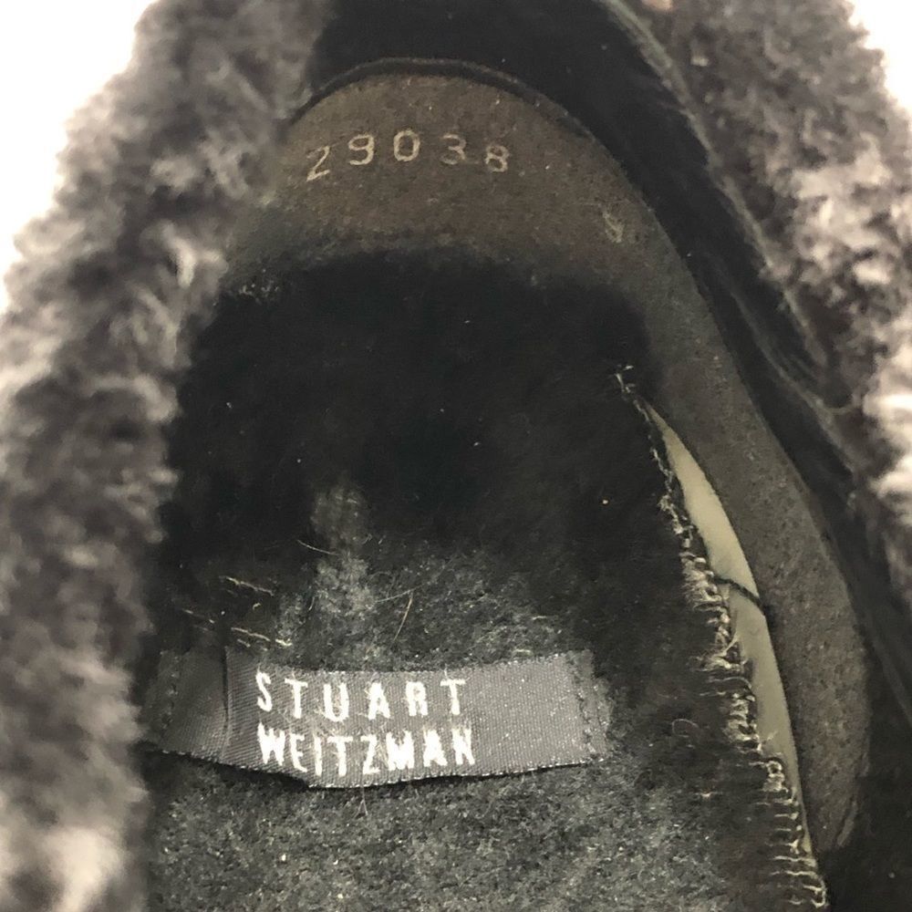 Stuart Weitzman Happy Feet Shearling Suede Shoes - Picture 6 of 6